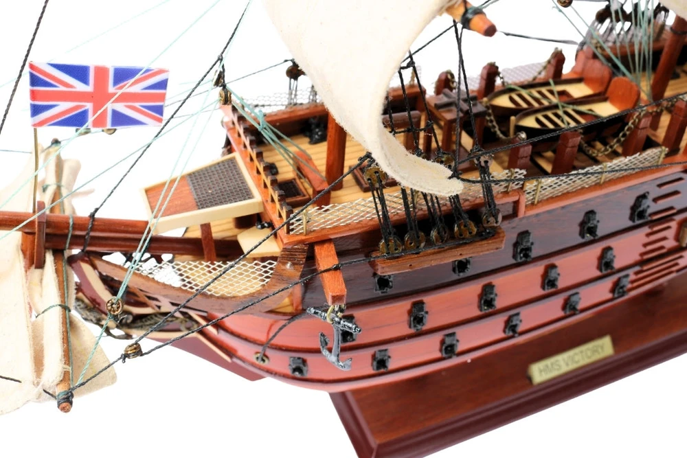 Mirtop Burlaivio HMS Victory modelis 54 cm, surinktas, rankų darbo