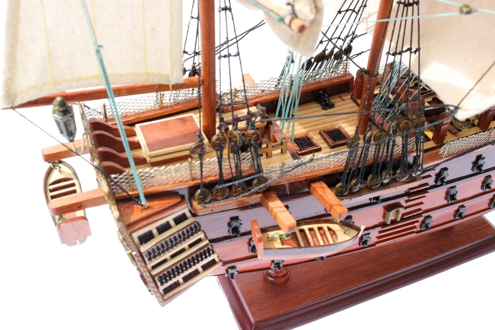 Mirtop Burlaivio HMS Victory modelis 54 cm, surinktas, rankų darbo