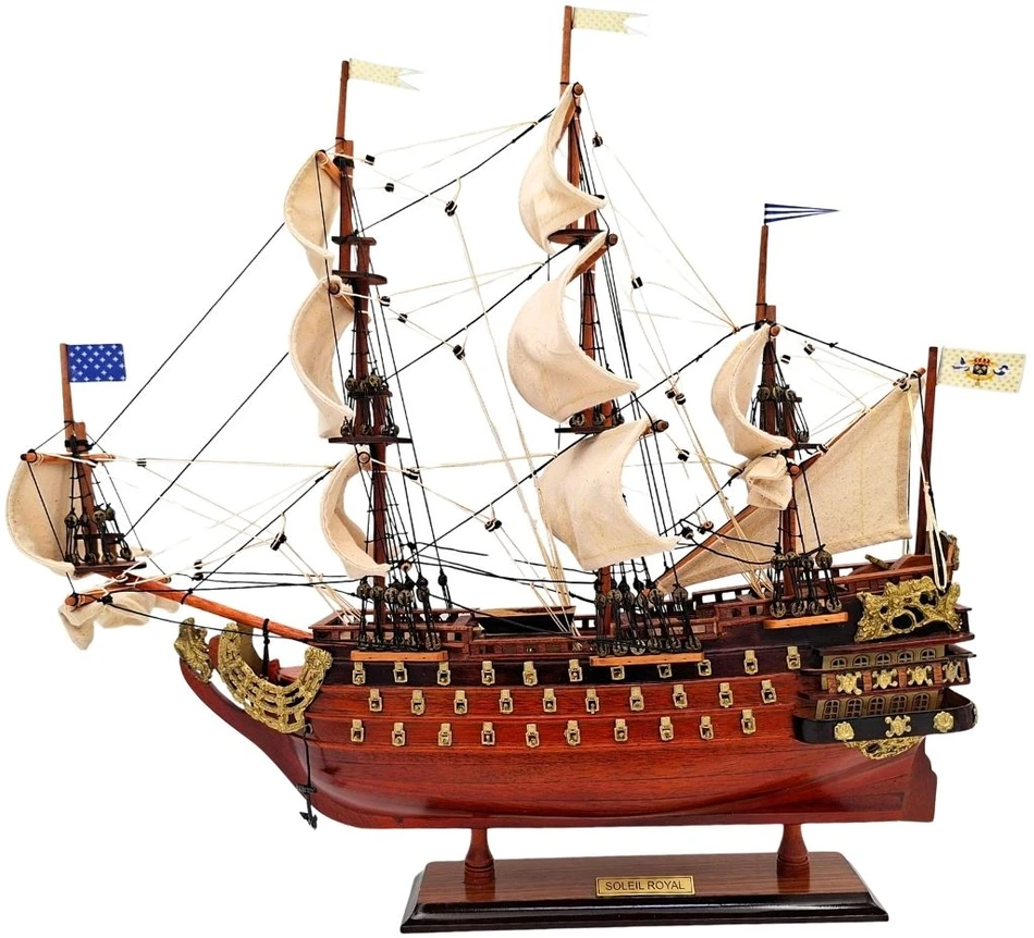Mirtop Burlaivio Soleil Royal modelis 46 cm, surinktas, rankų darbo