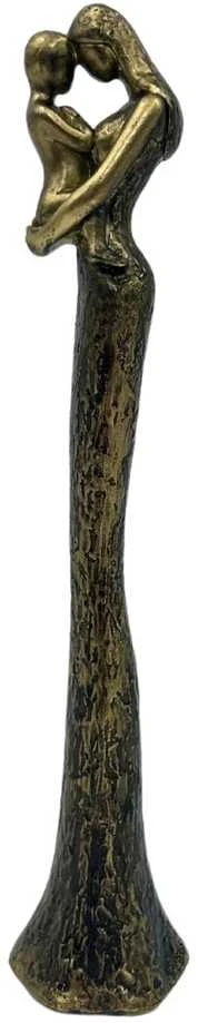 Mirtop Auksinė statulėlė „Mama su vaiku“ 26,8 cm – meilės ir šeimos simbolis