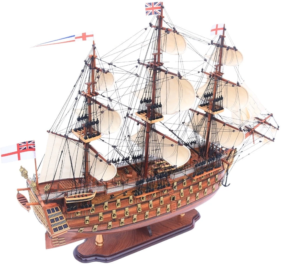 Mirtop Didelis burlaivio HMS Prince modelis 94 cm, rankų darbo
