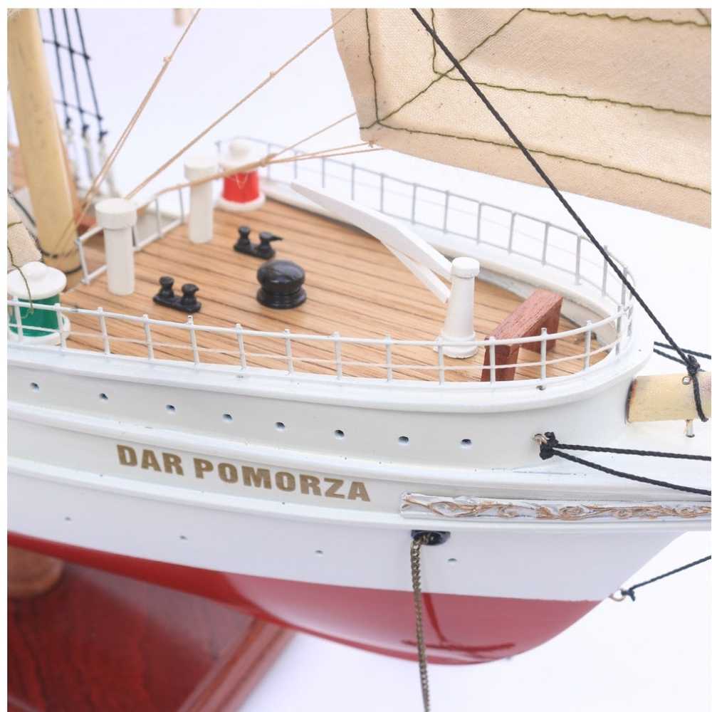 Mirtop Dar Pomorza burlaivio rankų darbo modelis 82 cm – jūrinė dekoracija