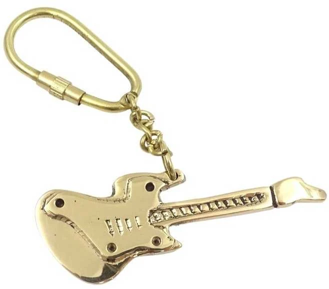 Mirtop Žalvarinis gitaros raktų pakabukas su karabinu – puiki dovana gitaristui
