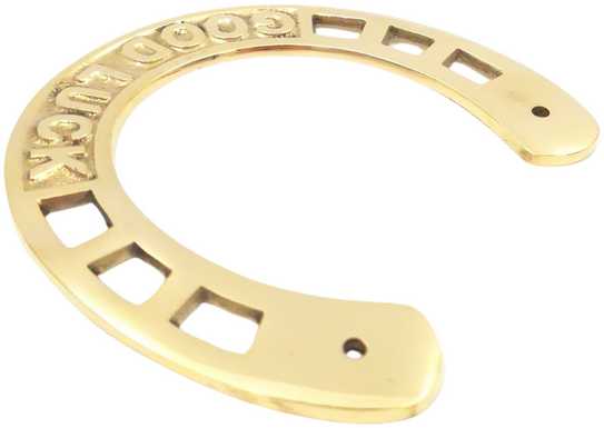 Mirtop Žalvarinė pasaga 15 cm „Good Luck“ – sėkmės talismanas namams