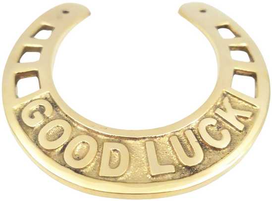 Mirtop Žalvarinė pasaga 15 cm „Good Luck“ – sėkmės talismanas namams