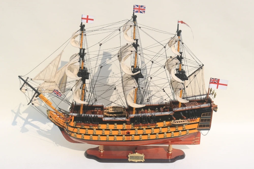 Mirtop Išskirtinis burlaivio HMS Victory modelis 80 cm, rankų darbo