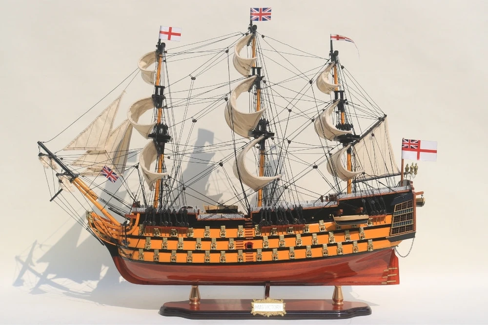 Mirtop Išskirtinis burlaivio HMS Victory modelis 80 cm, rankų darbo