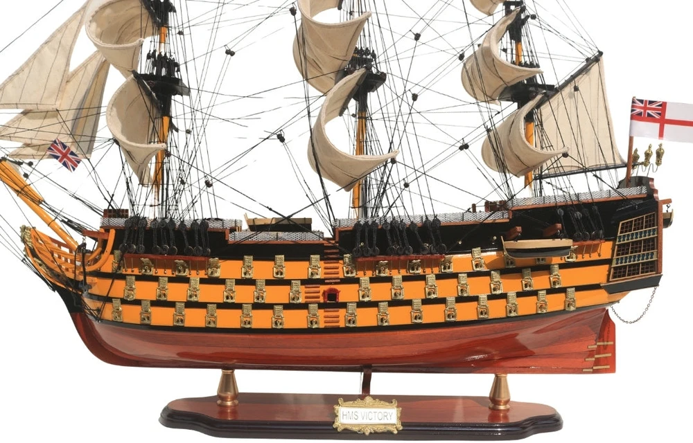 Mirtop Išskirtinis burlaivio HMS Victory modelis 80 cm, rankų darbo