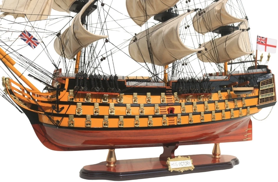 Mirtop Išskirtinis burlaivio HMS Victory modelis 80 cm, rankų darbo