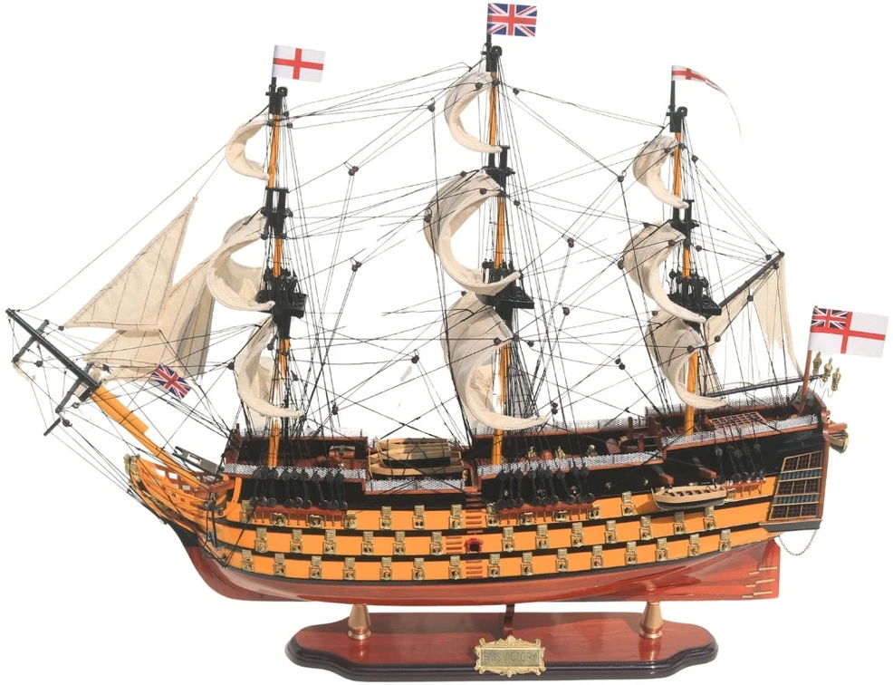 Mirtop Išskirtinis burlaivio HMS Victory modelis 80 cm, rankų darbo