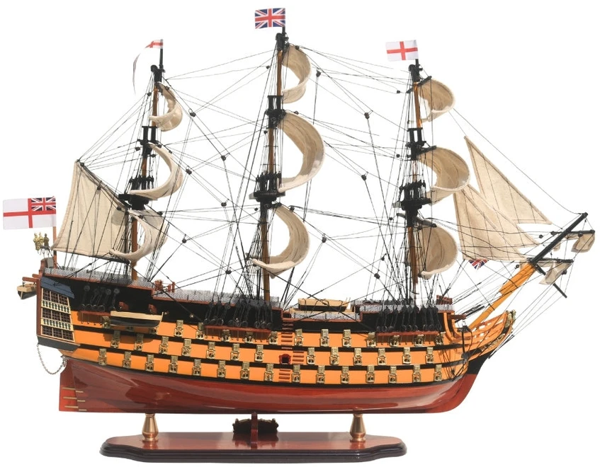 Mirtop Išskirtinis burlaivio HMS Victory modelis 80 cm, rankų darbo