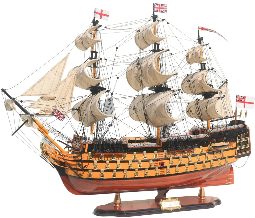 Mirtop Išskirtinis burlaivio HMS Victory modelis 80 cm, rankų darbo