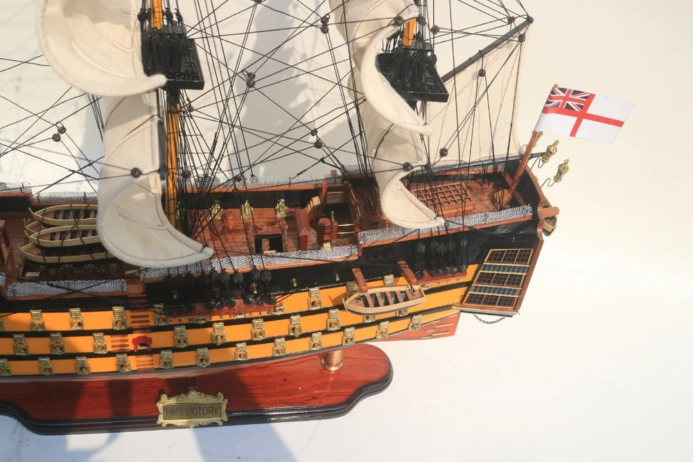 Mirtop Išskirtinis burlaivio HMS Victory modelis 80 cm, rankų darbo