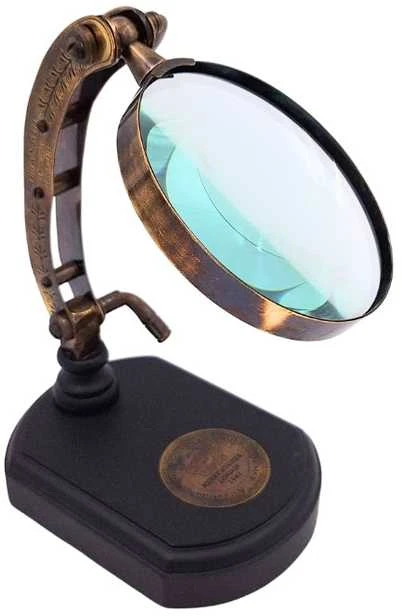 Mirtop Retro didinamasis stiklas su mediniu stovu, 3.5x – modeliuotojams
