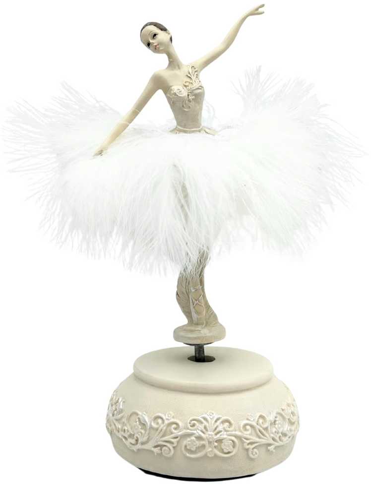 Mirtop Muzikinė dėžutė „Gulbių ežeras“ su besisukančia balerina, 23,5 cm