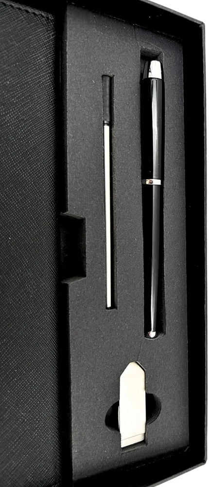 Mirtop Prabangus verslo dovanų rinkinys: A5 užrašų knyga, rašiklis, 16GB USB