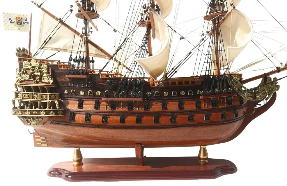 Mirtop Prabangus burlaivio Soleil Royal modelis 65 cm, rankų darbo
