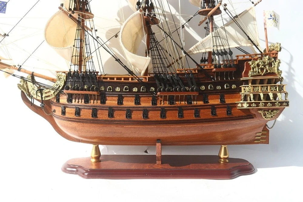 Mirtop Prabangus burlaivio Soleil Royal modelis 65 cm, rankų darbo