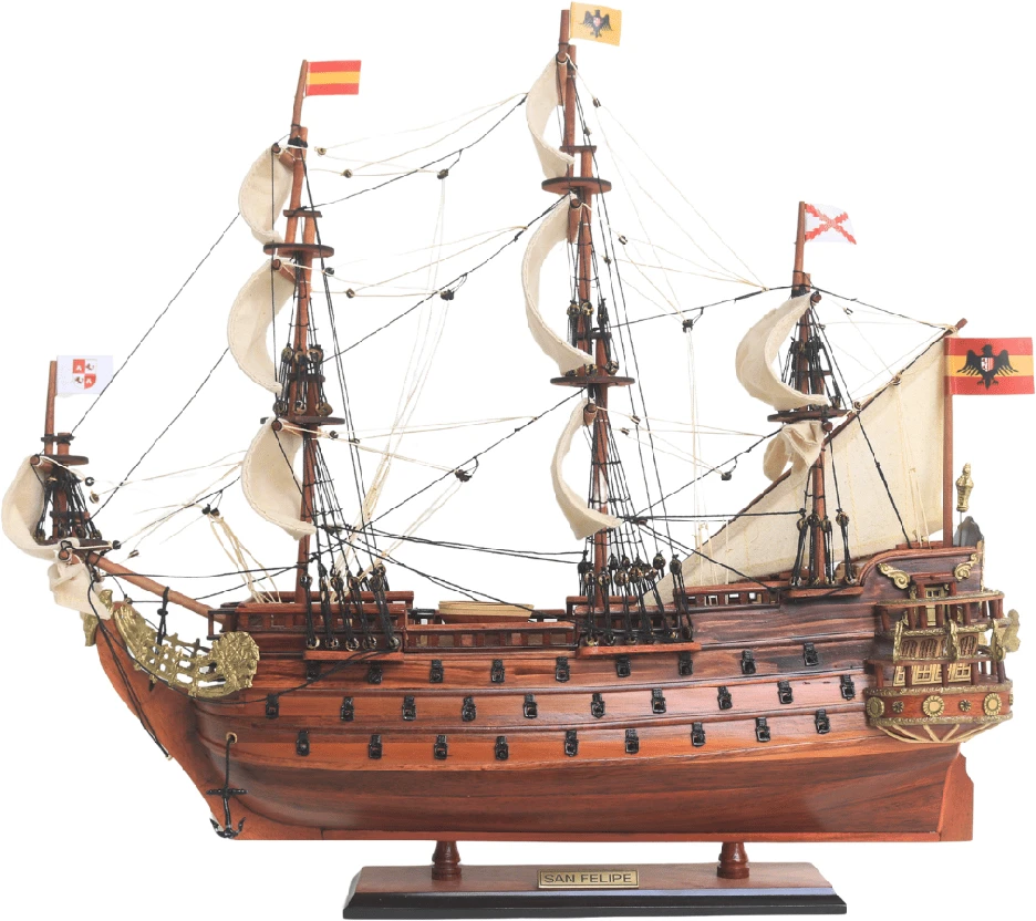 Mirtop Rankų darbo burlaivio San Felipe modelis 45 cm