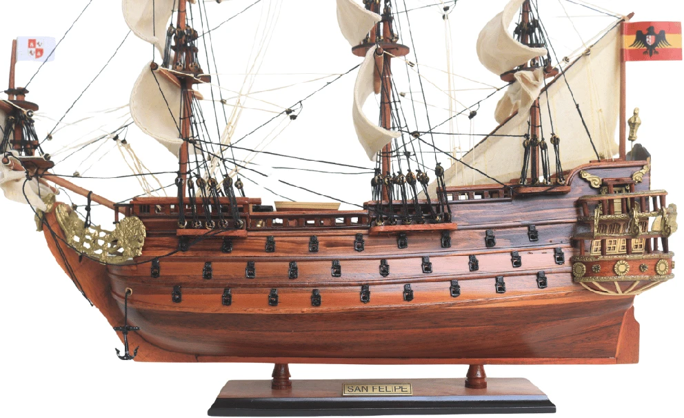 Mirtop Rankų darbo burlaivio San Felipe modelis 45 cm