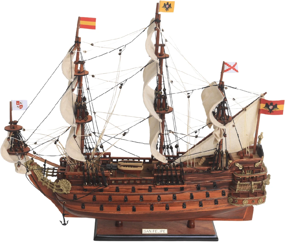 Mirtop Rankų darbo burlaivio San Felipe modelis 45 cm