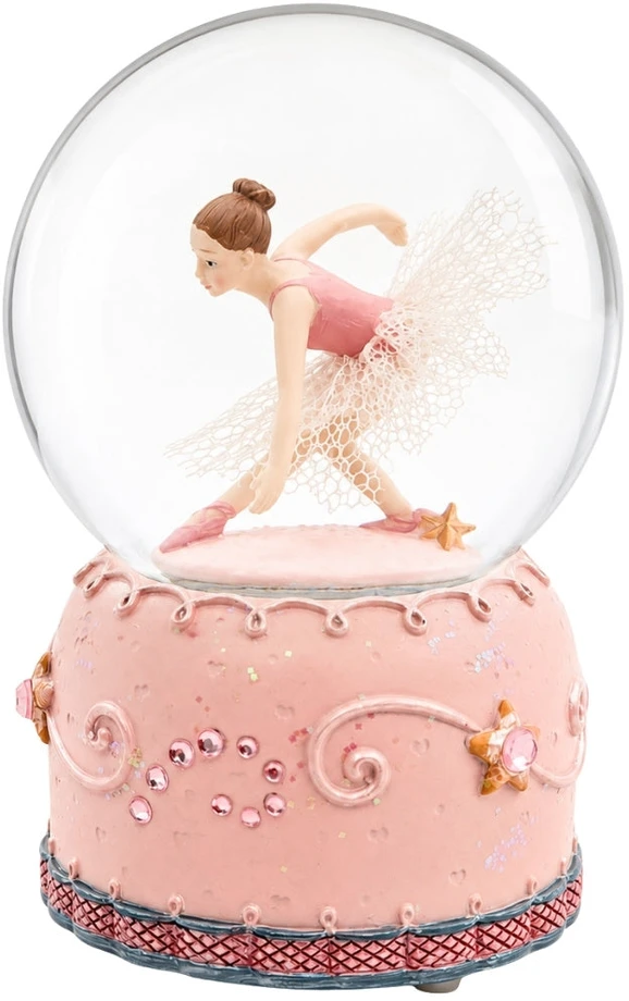 Mirtop Užsukama muzikinė dėžutė su balerina stiklo rutulyje 12 cm