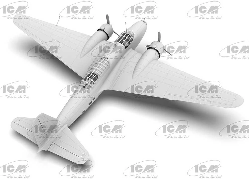Mitsubishi Ki-21-Ia Sally 1/48 plastikinis bombonešio modelis ICM (48196)