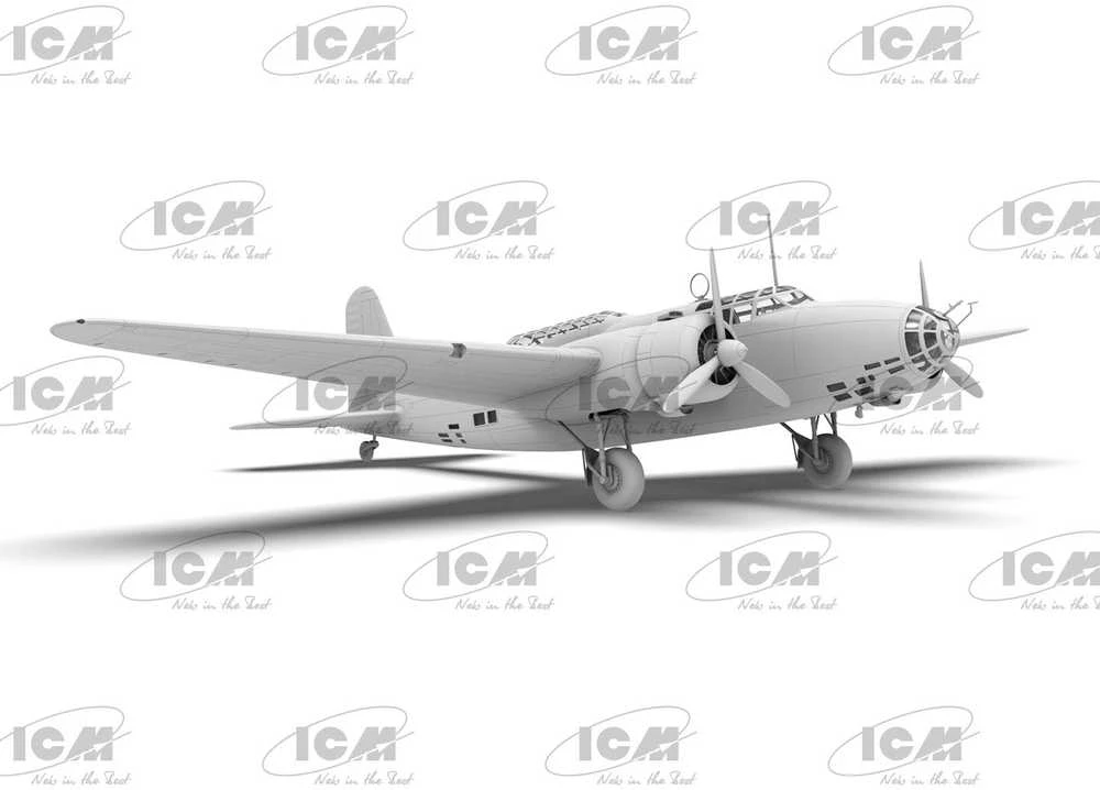 Mitsubishi Ki-21-Ia Sally 1/48 plastikinis bombonešio modelis ICM (48196)