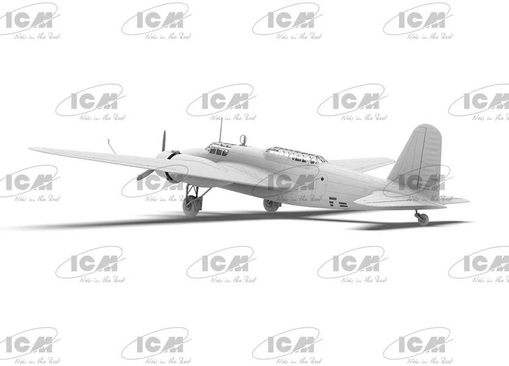 Mitsubishi Ki-21-Ia Sally 1/48 plastikinis bombonešio modelis ICM (48196)