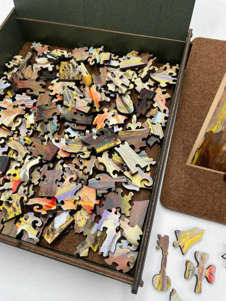Fantasy Puzzles Medinė dėlionė 300 det.: Čiurlionis Pasaulio sutvėrimas IX, L dydis suaugusiems