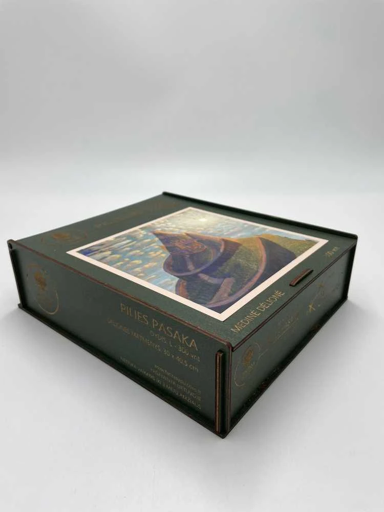 Fantasy Puzzles M.K. Čiurlionis Pilies pasaka – medinė dėlionė, 150 detalių, M