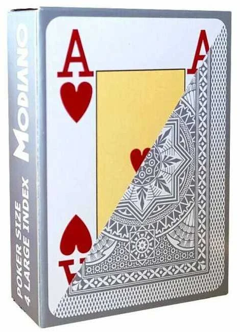 Modiano Poker Žaidimo Kortos (Pilkos)