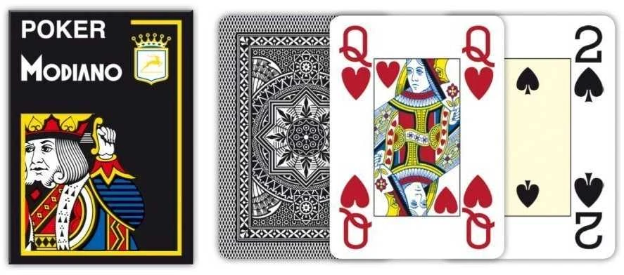 Modiano Poker Žaidimų Kortos (Juodos)