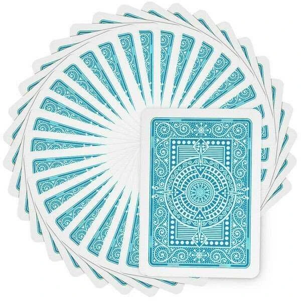 Modiano Texas Poker Hold Em Jumbo Index Žaidimų Kortos (Šviesiai Mėlynos)
