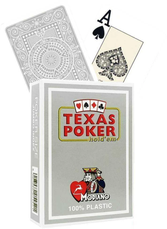 Modiano Texas Poker Hold Em Žaidimų Kortos (Pilkos)