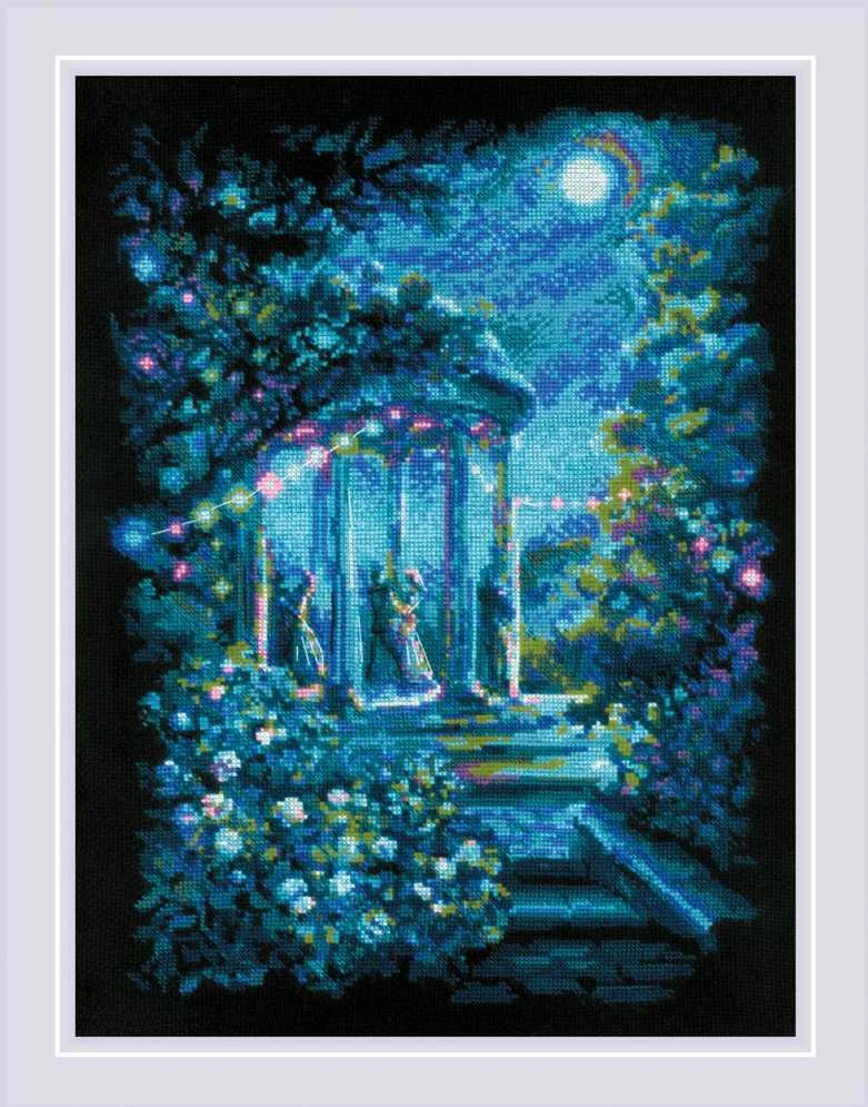 Riolis Kryželio siūlų rinkinys "Moonlight Magic" 30x40 SR2216