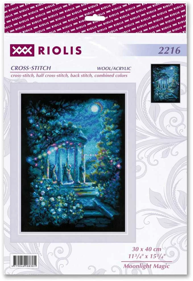 Riolis Kryželio siūlų rinkinys "Moonlight Magic" 30x40 SR2216
