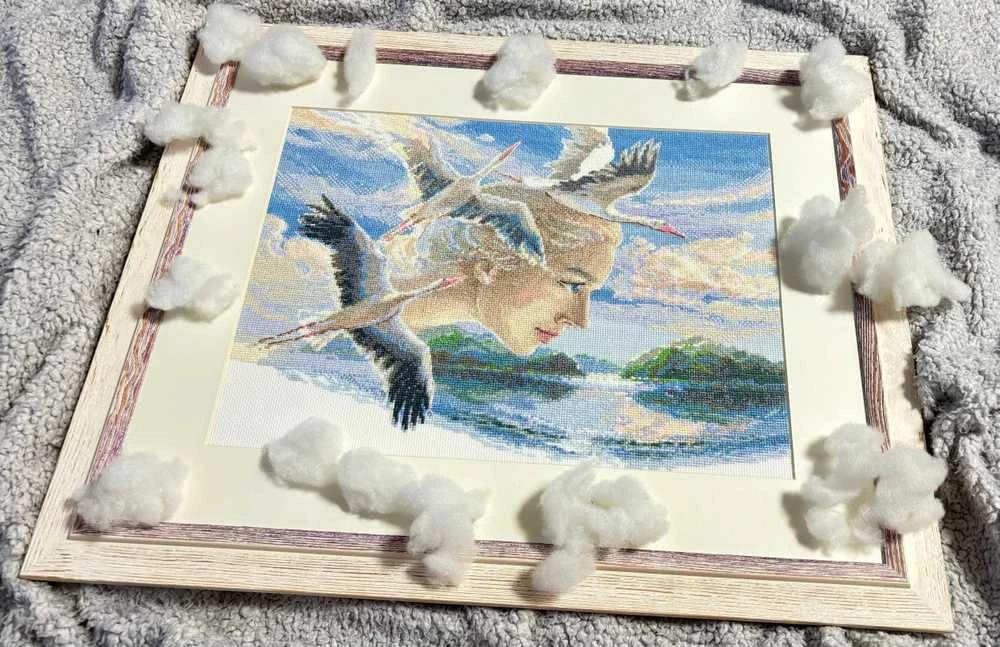 Riolis Kryželiu siuvinėjimo rinkinys - Aine kolekcija "Motina gamta. Dangus" 40x30 cm SRA1002