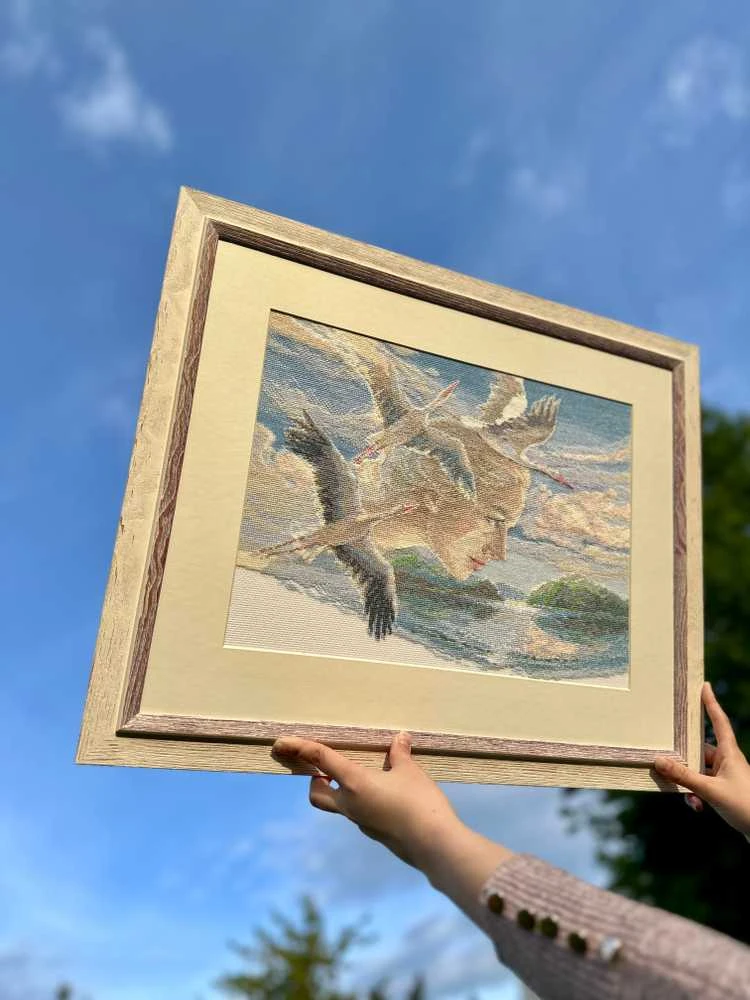 Riolis Kryželiu siuvinėjimo rinkinys - Aine kolekcija "Motina gamta. Dangus" 40x30 cm SRA1002