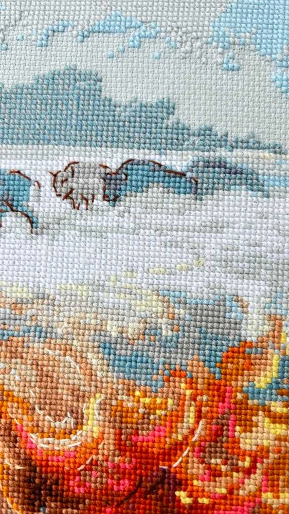 Riolis Siuvinėjimo kryželiu rinkinys - Aine kolekcija "Motina Gamta. Žemė" 40x30 cm SRA1003