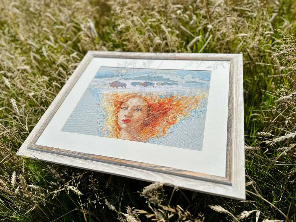 Riolis Siuvinėjimo kryželiu rinkinys - Aine kolekcija "Motina Gamta. Žemė" 40x30 cm SRA1003