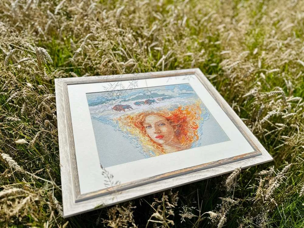 Riolis Siuvinėjimo kryželiu rinkinys - Aine kolekcija "Motina Gamta. Žemė" 40x30 cm SRA1003
