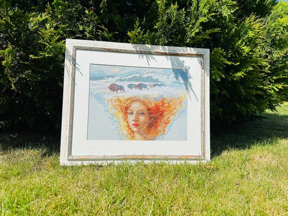 Riolis Siuvinėjimo kryželiu rinkinys - Aine kolekcija "Motina Gamta. Žemė" 40x30 cm SRA1003