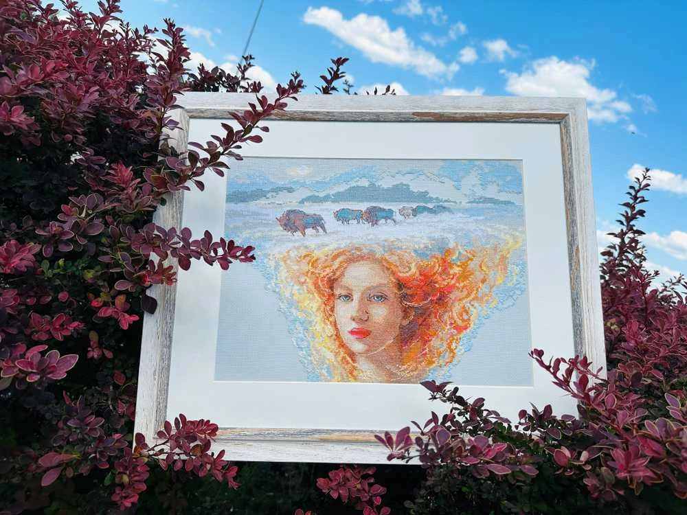 Riolis Siuvinėjimo kryželiu rinkinys - Aine kolekcija "Motina Gamta. Žemė" 40x30 cm SRA1003