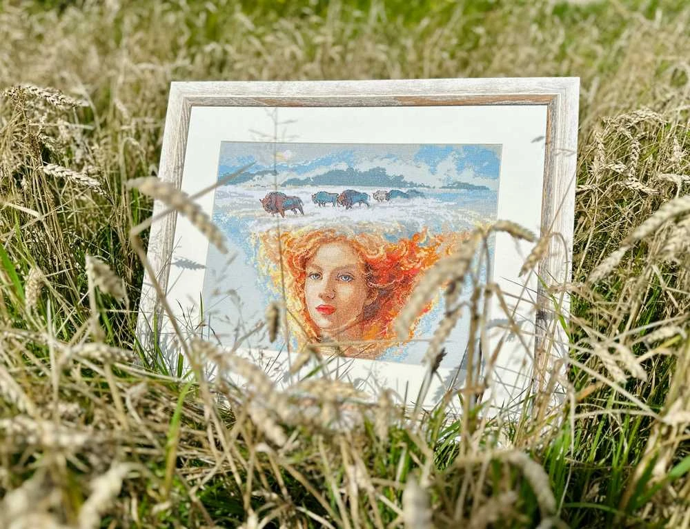 Riolis Siuvinėjimo kryželiu rinkinys - Aine kolekcija "Motina Gamta. Žemė" 40x30 cm SRA1003