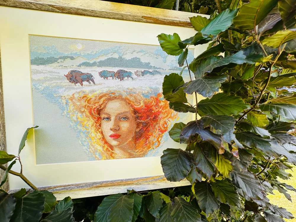 Riolis Siuvinėjimo kryželiu rinkinys - Aine kolekcija "Motina Gamta. Žemė" 40x30 cm SRA1003