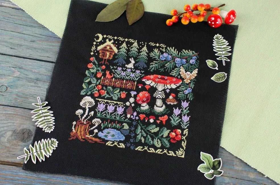 MP Studia Beldizart Kryželiu siuvinėjimo rinkinys „Sampler. Paslaptingas miškas“ SNV-889