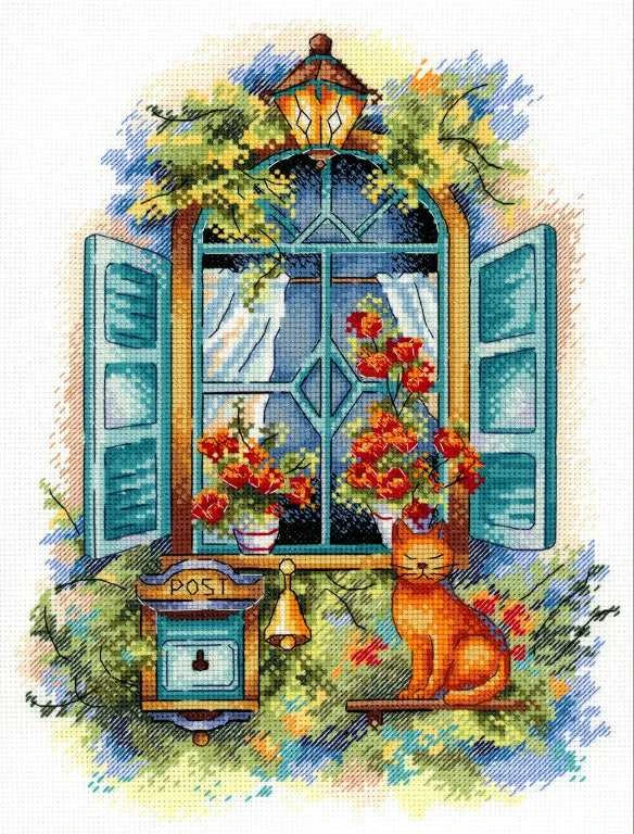 MP Studia Beldizart Kryželiu siuvinėjimo rinkinys "Laukiu naujienų" 26x 19cm SNV-783