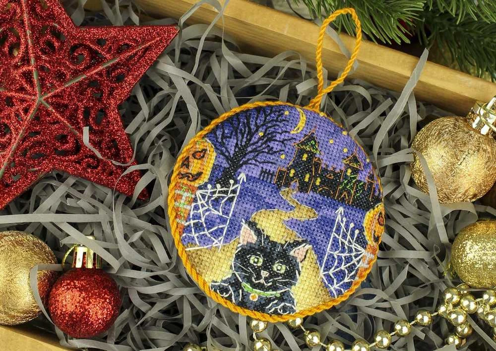 MP Studia Helovino kryželiu siuvinėjimo rinkinys „Pinkeep“ 9×9 cm