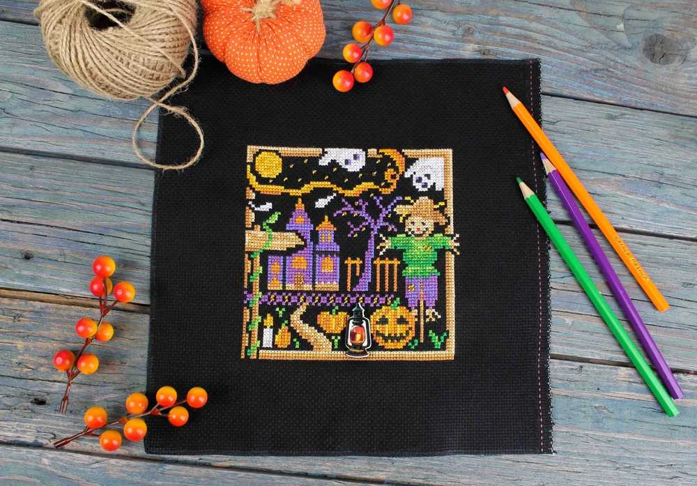 MP Studia Beldizart Kryželiu siuvinėjimo rinkinys "Mini Sampler. Halloween" SNV-940